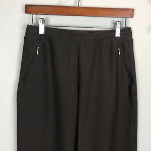 Lucy brown Size small wide leg cropped pants